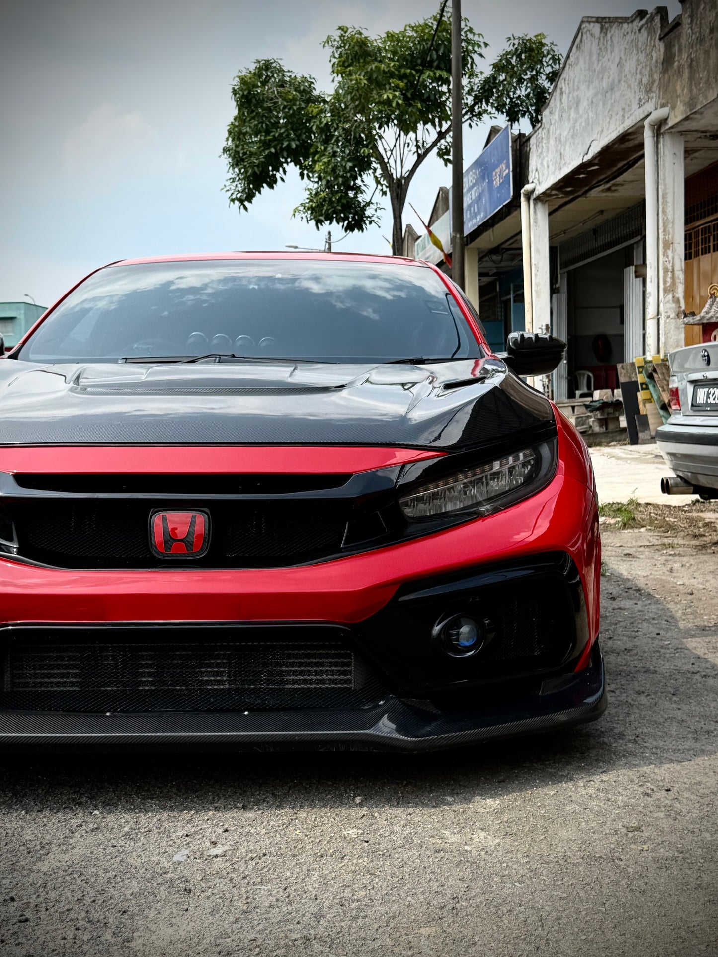 (Best Seller)Red Series Honda Dry Carbon Emblem