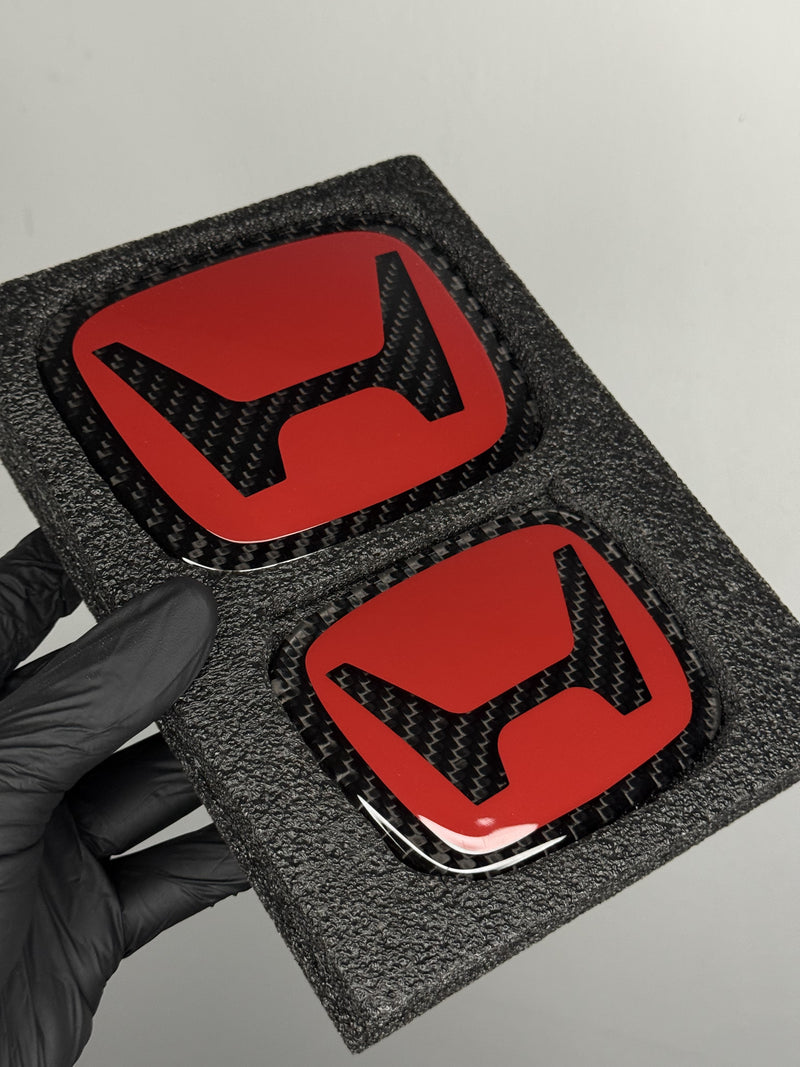 (Best Seller)Red Series Honda (1980) Dry Carbon Emblem