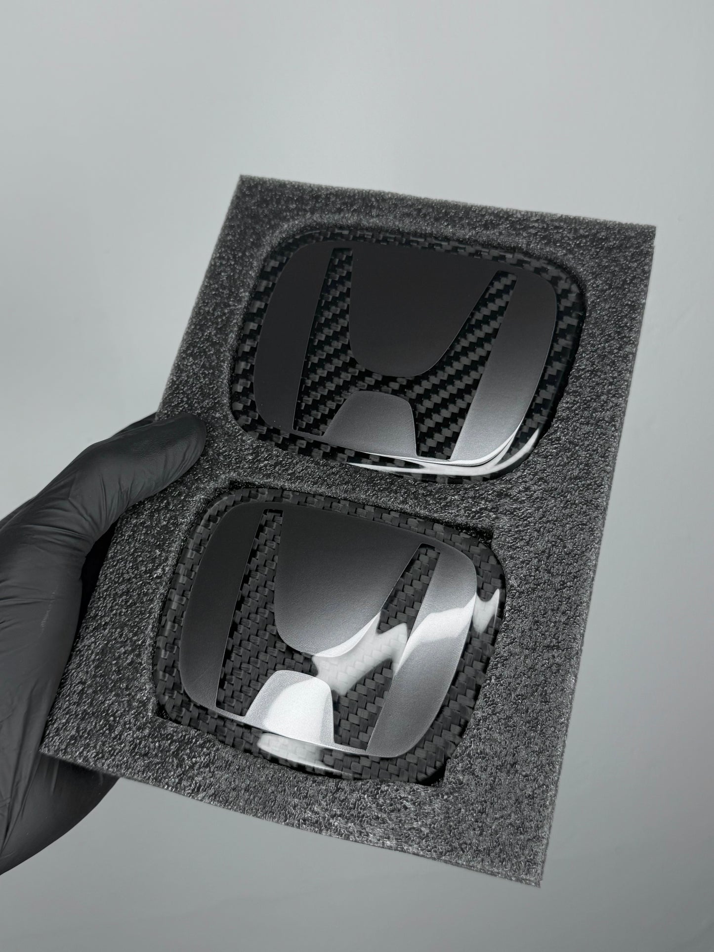 Metallic Grey Series Honda Dry Carbon Emblem