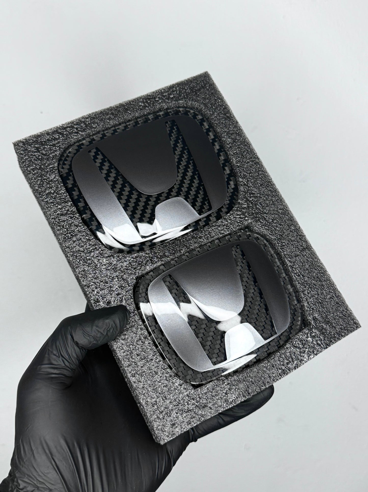 Metallic Grey Series Honda Dry Carbon Emblem