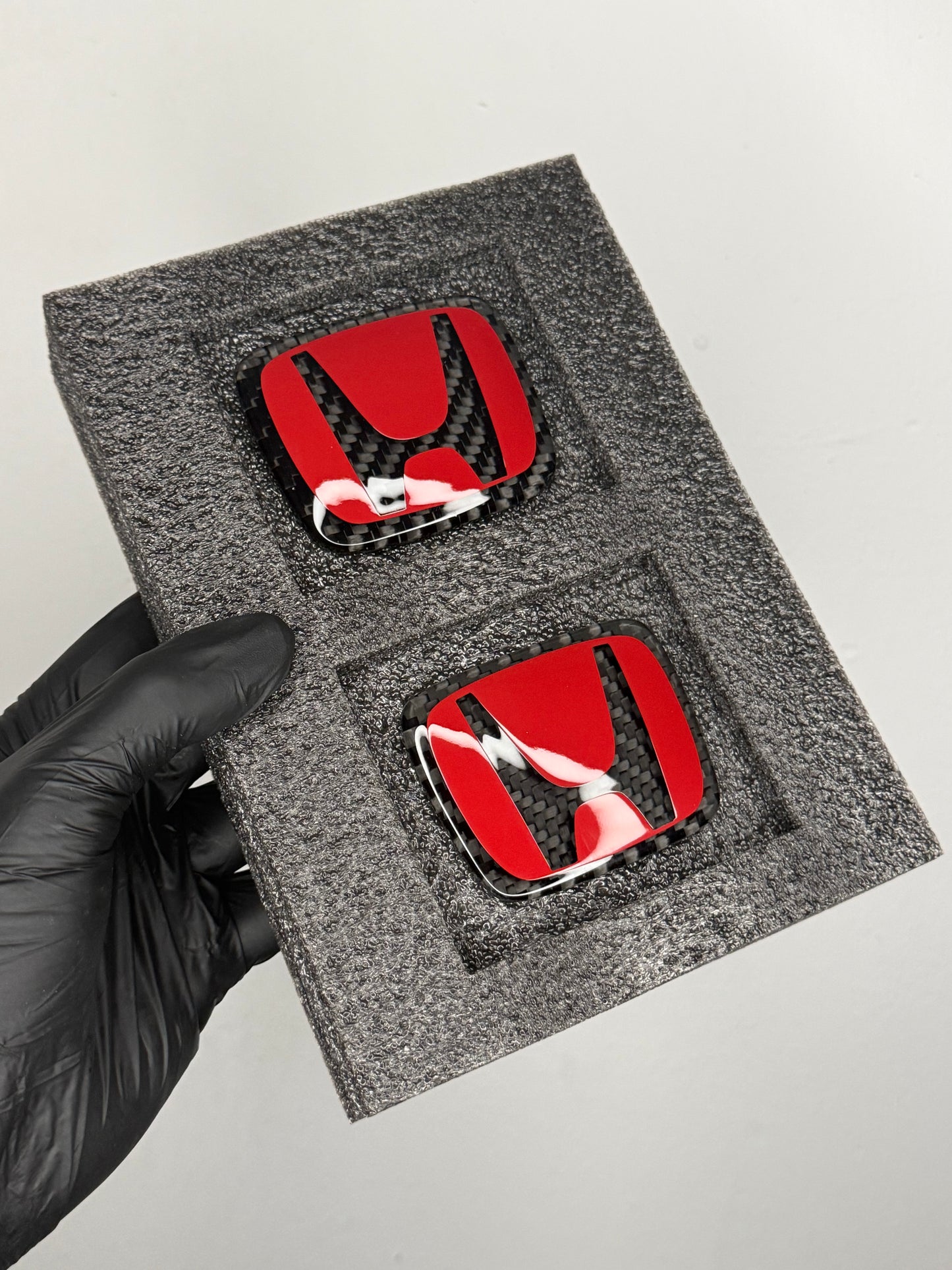 Red Series Honda Dry Carbon Emblem (Small Size)