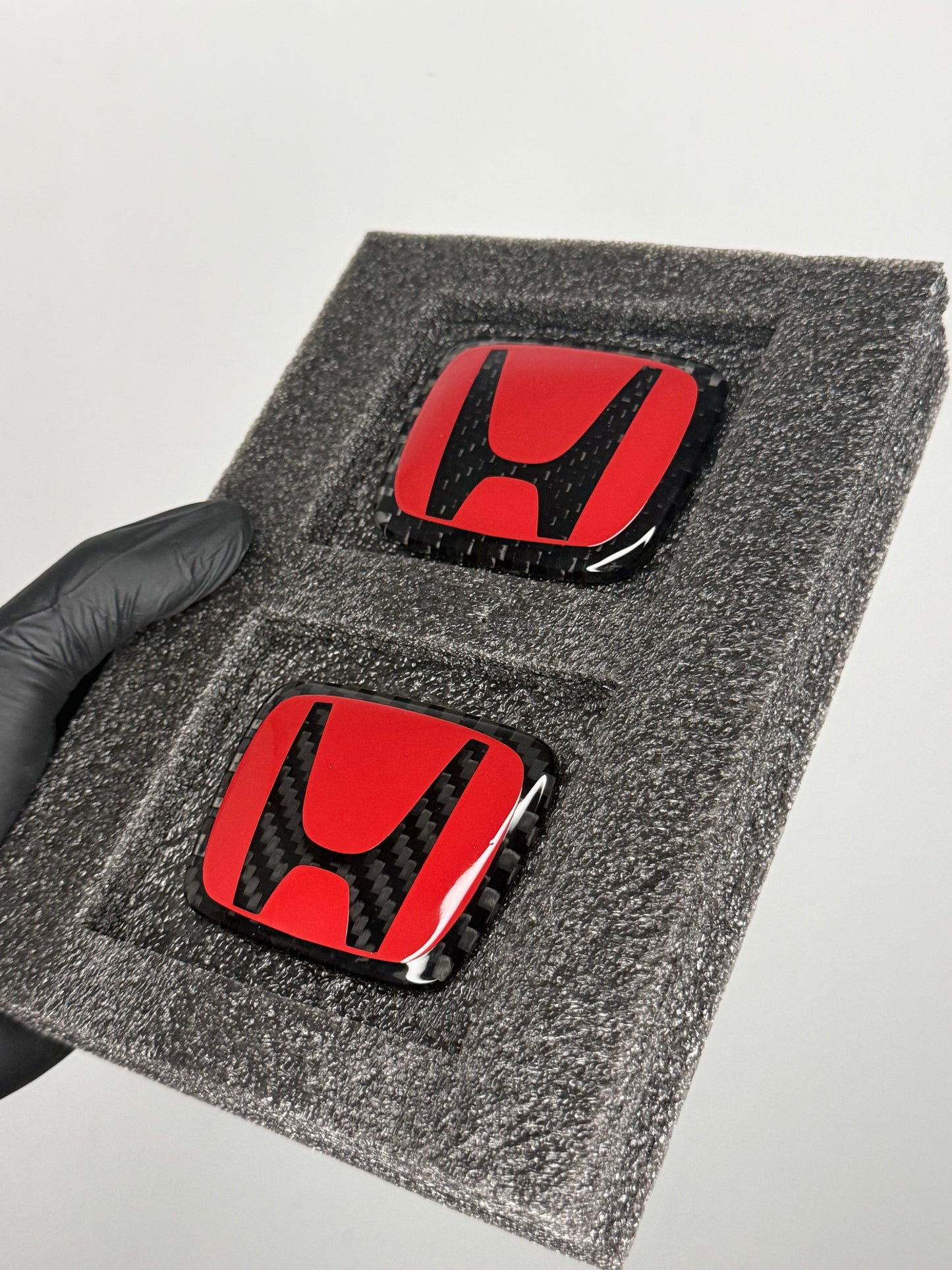 Red Series Honda Dry Carbon Emblem (Small Size)