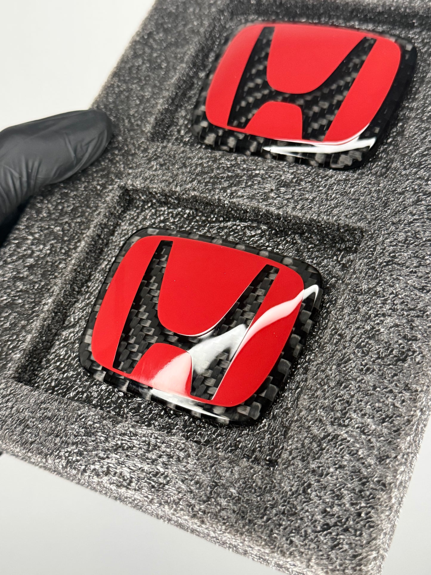 Red Series Honda Dry Carbon Emblem (Small Size)