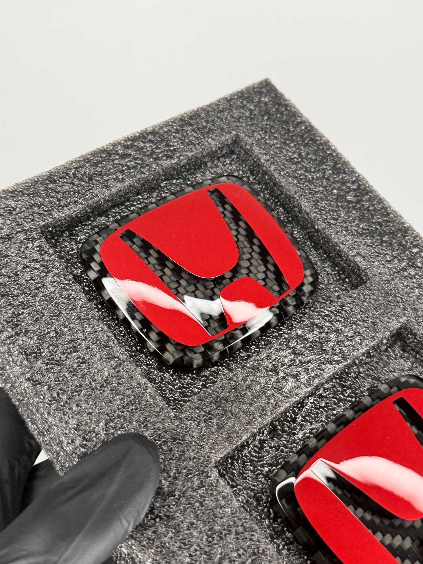 Red Series Honda Dry Carbon Emblem (Small Size)