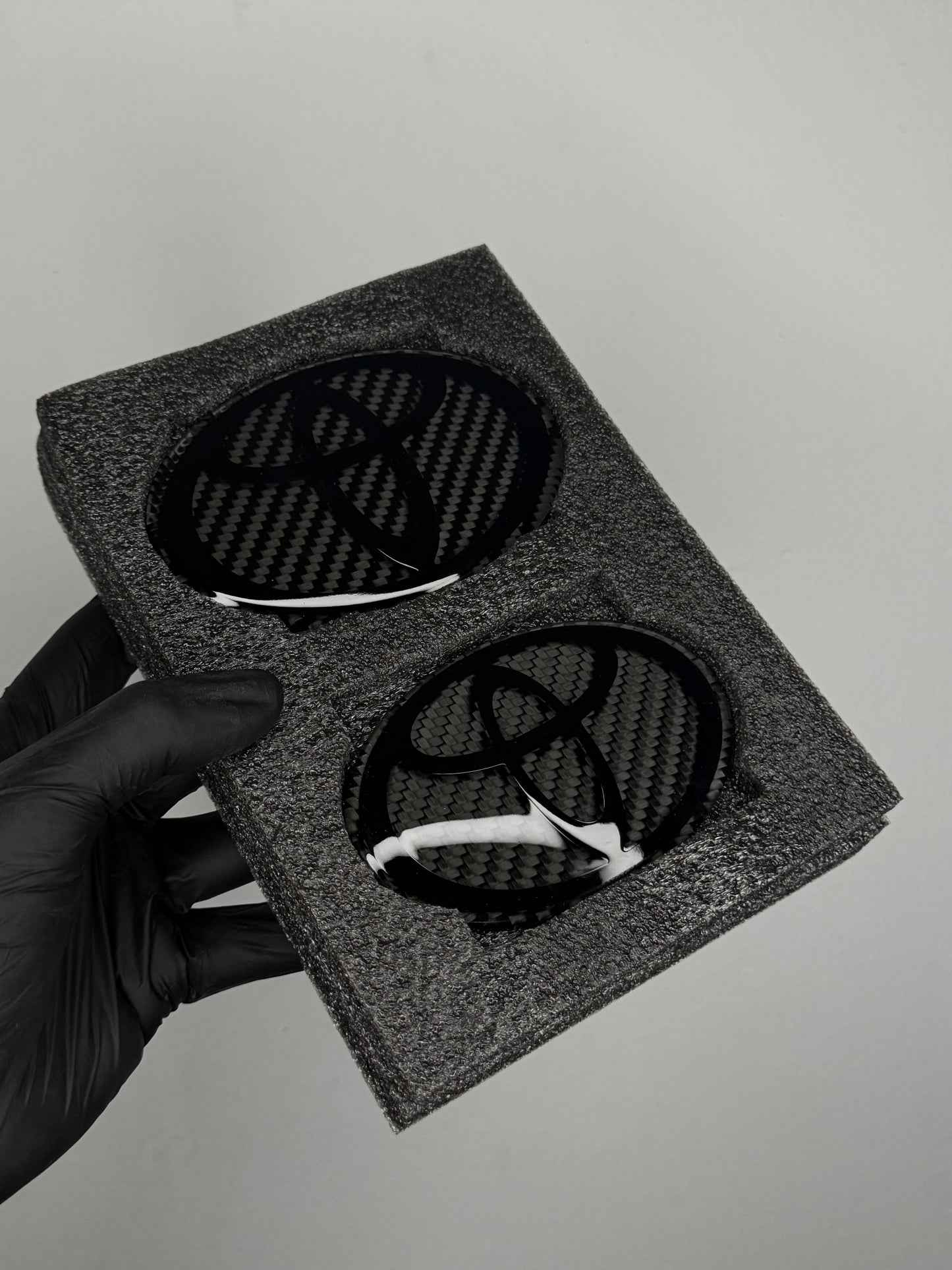 Black Toyota Dry Carbon Emblem