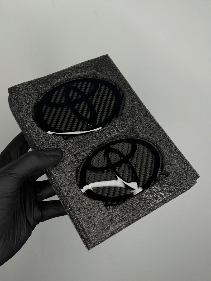 Black Toyota Dry Carbon Emblem