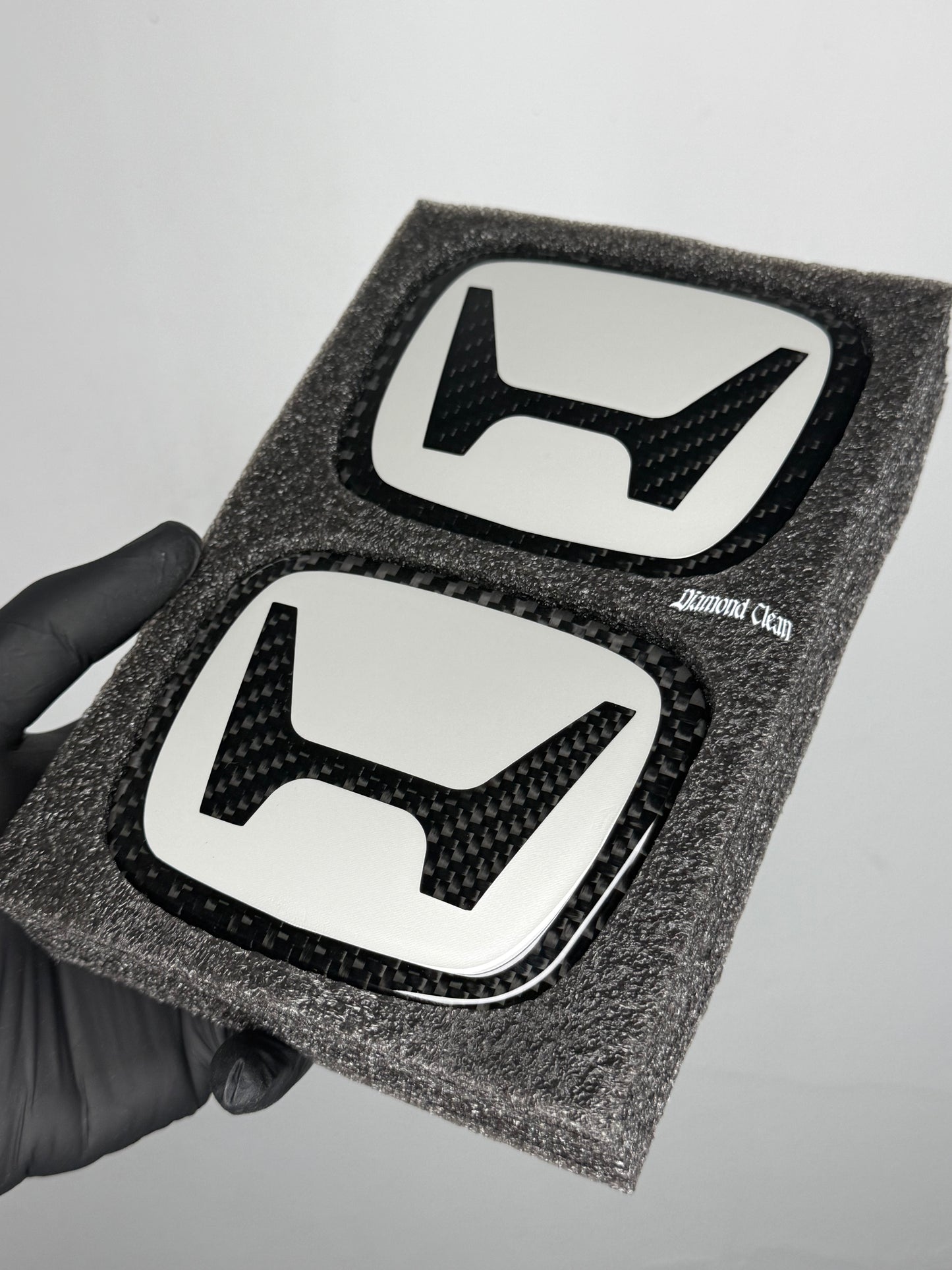 (NEW)Pearl White Series Honda (1980) Dry Carbon Emblem