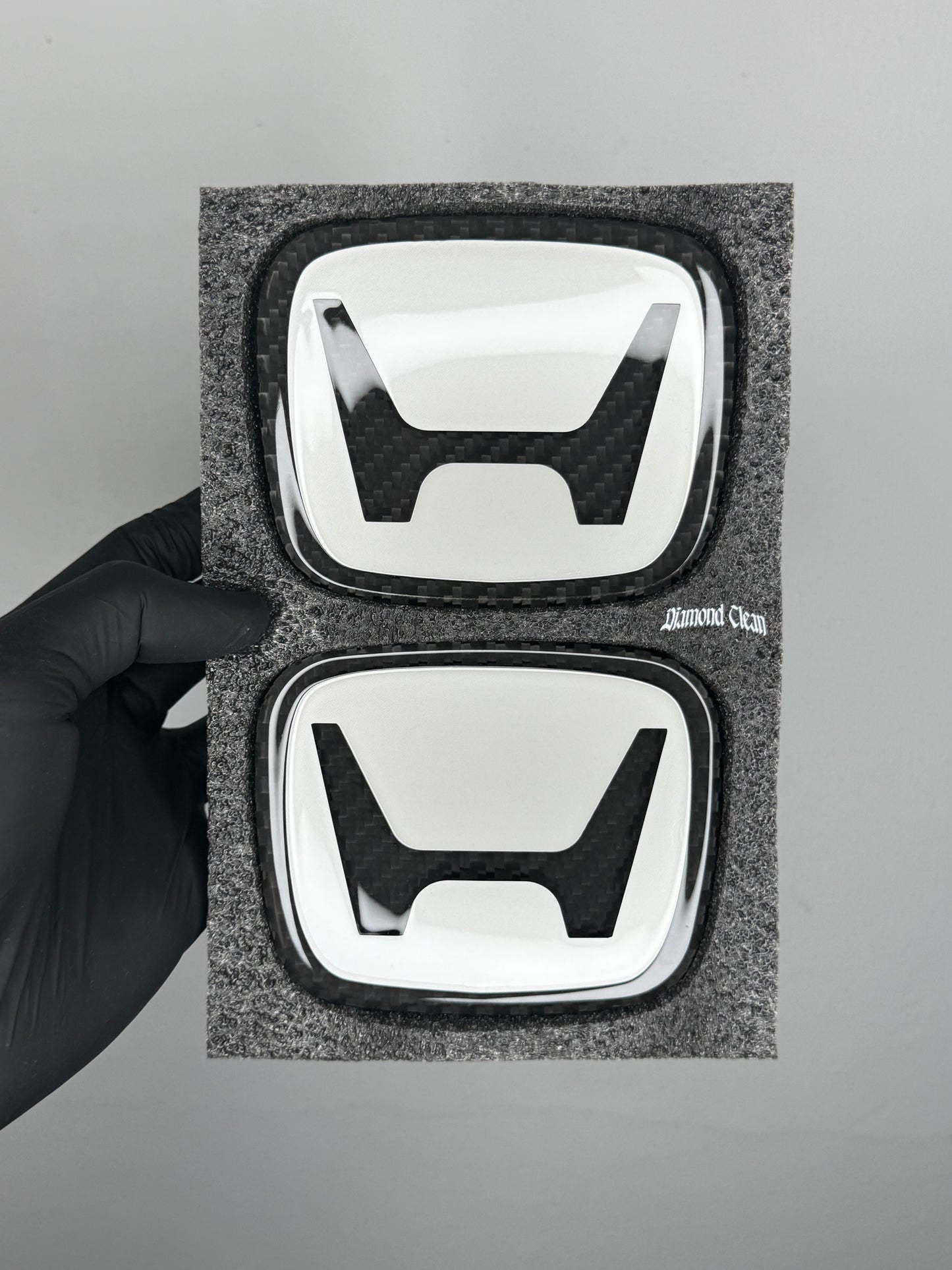 (NEW)Pearl White Series Honda (1980) Dry Carbon Emblem
