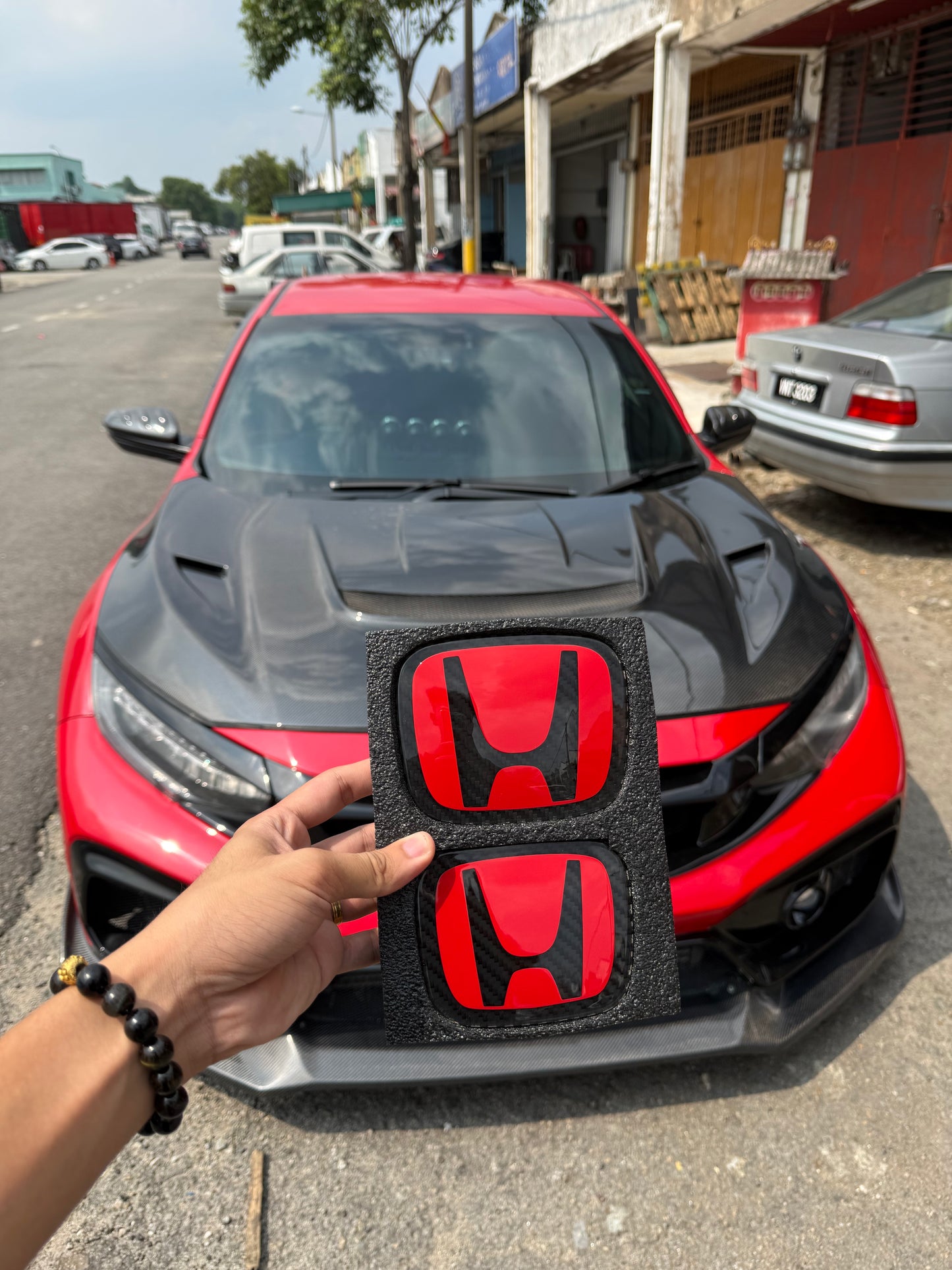 (Best Seller)Red Series Honda Dry Carbon Emblem
